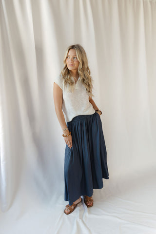 Driftwood Flowy Pants, Navy - The Red Thread Boutique