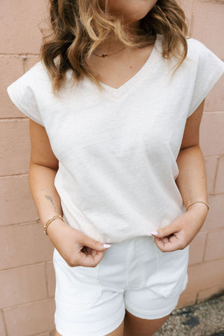 Utility Shorts, White