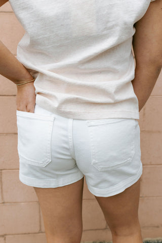 Utility Shorts, White
