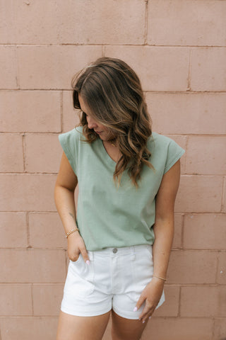 Utility Shorts, White
