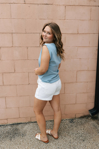 Utility Shorts, White