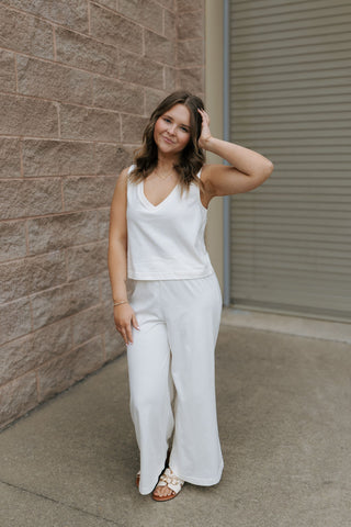 Sloane V Neck Tank, Sea Salt by Z Supply