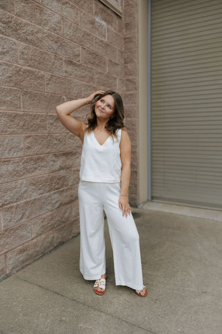 Sloane V Neck Tank, Sea Salt by Z Supply