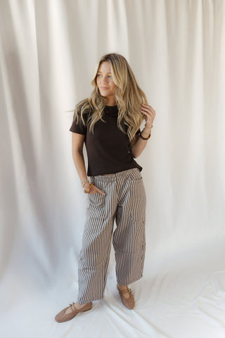 Annie Tee, Coffee Bean - The Red Thread Boutique