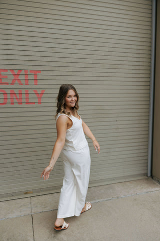 Sloane V Neck Tank, Sea Salt by Z Supply
