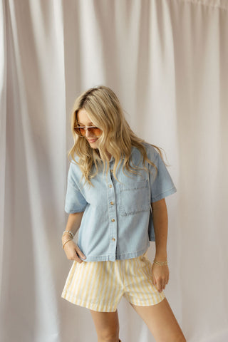 Everyday Denim Button Up - The Red Thread Boutique