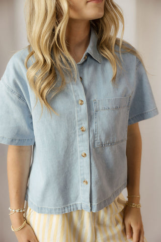 Everyday Denim Button Up - The Red Thread Boutique