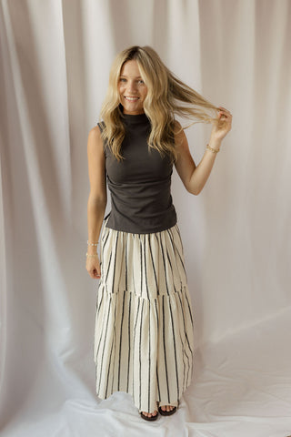 Avery Stripe Skirt - The Red Thread Boutique