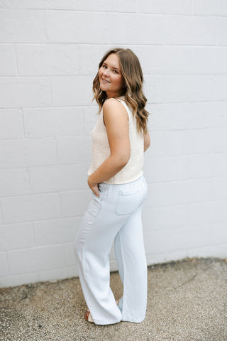 Tie Front Sleeveless Cardigan, Cream