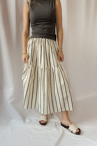 Avery Stripe Skirt - The Red Thread Boutique