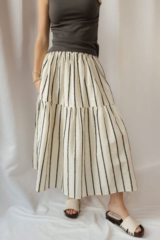 Avery Stripe Skirt - The Red Thread Boutique