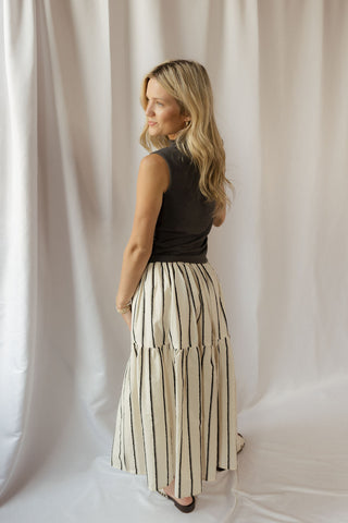 Avery Stripe Skirt - The Red Thread Boutique