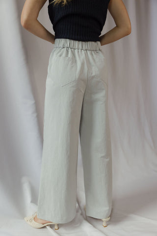 Brooke Tailored Straight Leg Pants, Light Blue - The Red Thread Boutique