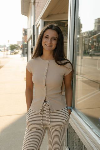 Luna Breeze Cardi, Beige *final sale