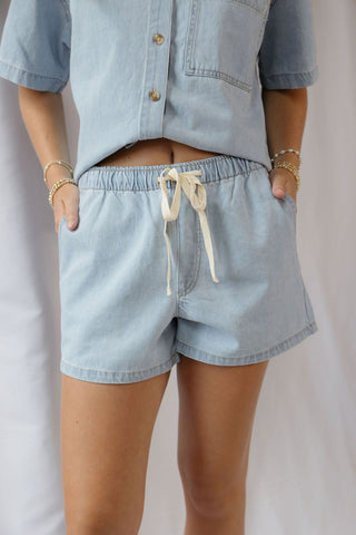 Z Supply Seaway Denim Coastal Shorts - The Red Thread Boutique