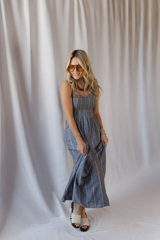 Z Supply Romy Stripe Dress, Eclipse - The Red Thread Boutique