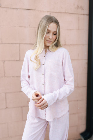 Anastasia Shirt, White Clay