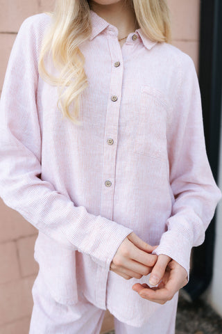 Anastasia Shirt, White Clay