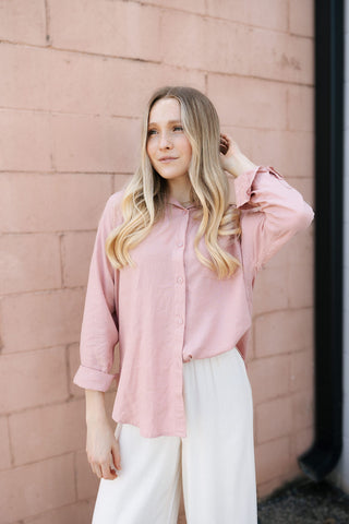 The Perfect Linen Top, Pink Smoke by Z Supply