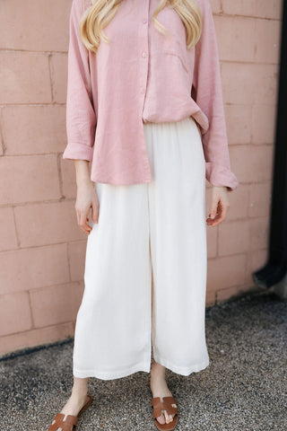 Scout Linen Rayon Pant, Sea Salt by Z Supply
