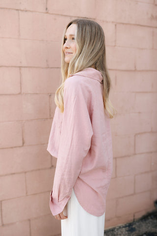 The Perfect Linen Top, Pink Smoke by Z Supply