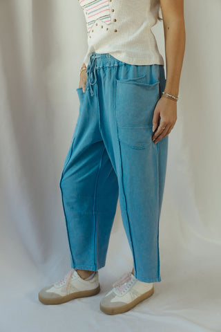 Basic Barrel Jogger, Day Blue - The Red Thread Boutique