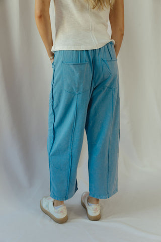 Basic Barrel Jogger, Day Blue - The Red Thread Boutique