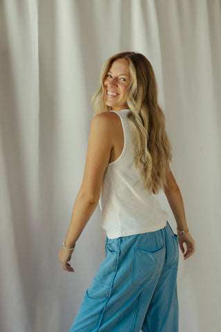 Striped Star Studded Tank - The Red Thread Boutique
