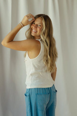 Striped Star Studded Tank - The Red Thread Boutique