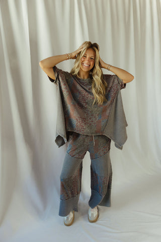 Salem Quilted Waffle Pants, Ash - The Red Thread Boutique