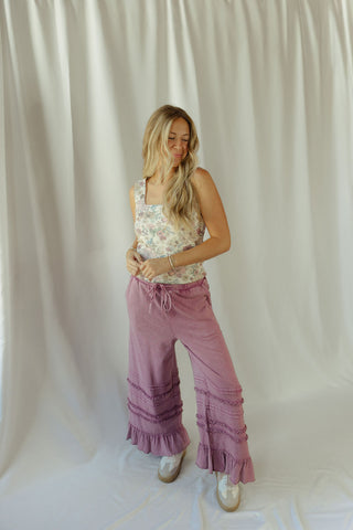 Rhea Floral Square Neck Tank - The Red Thread Boutique