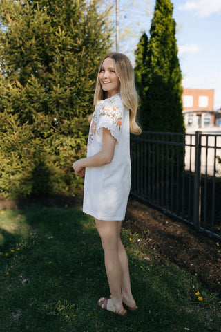 Embroidered Tassel SS Romper