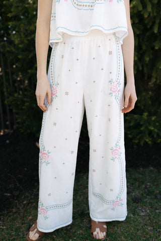 Embroidered Tank/Pants Set