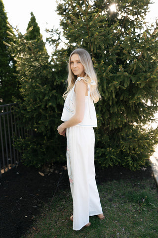 Embroidered Tank/Pants Set