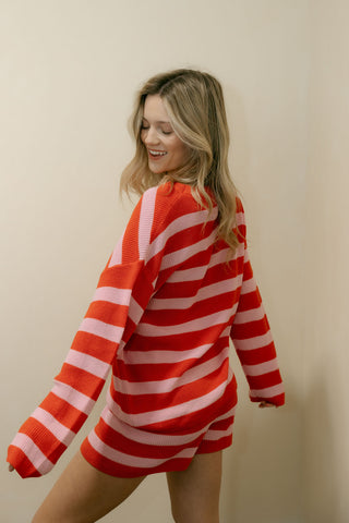 Hallie Striped Sweater Set - The Red Thread Boutique