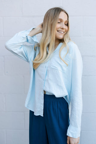 The Perfect Linen Top, Salt Water by Z Supply