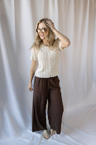 Z Supply Starboard Crochet Top, Linen - The Red Thread Boutique