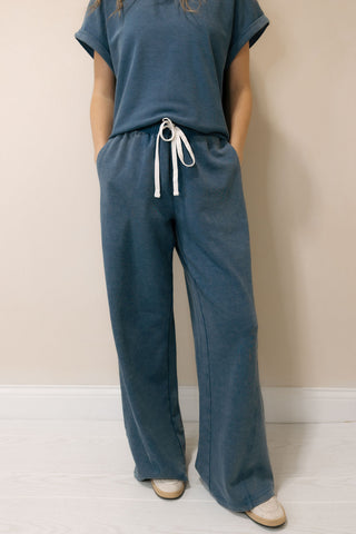 Nova Pants, Washed Denim Blue - The Red Thread Boutique