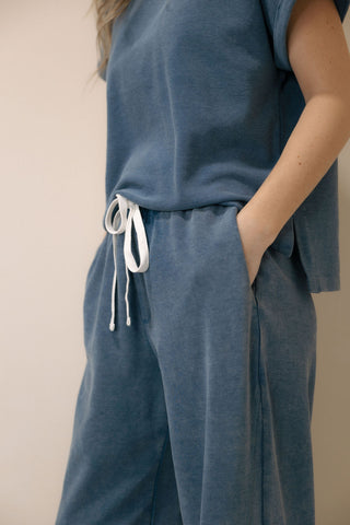 Nova Pants, Washed Denim Blue - The Red Thread Boutique