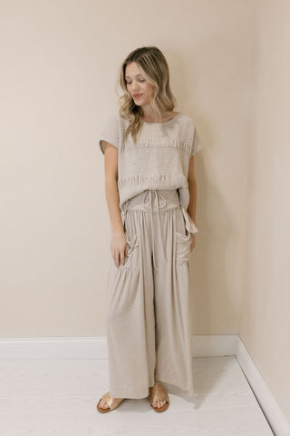 Good Feels Knit Set, Taupe - The Red Thread Boutique