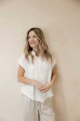 Elieo Top, White - The Red Thread Boutique