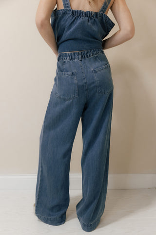 Maelis Pants, Denim Blue - The Red Thread Boutique