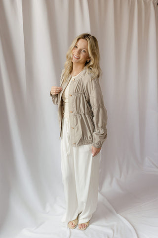 Wrenly Jacket, Khaki - The Red Thread Boutique