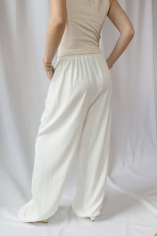 Daybreak Lightweight Trouser, White - The Red Thread Boutique