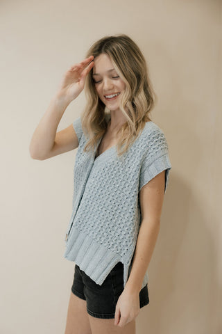 Sherwood Top, Blue - The Red Thread Boutique
