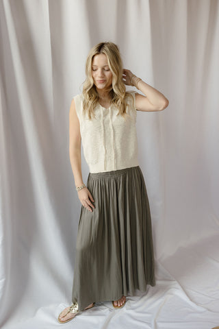 Driftwood Flowy Pants, Olive - The Red Thread Boutique
