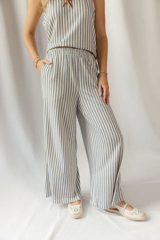 Z Supply Scout Knit Stripe Pants, Eclipse