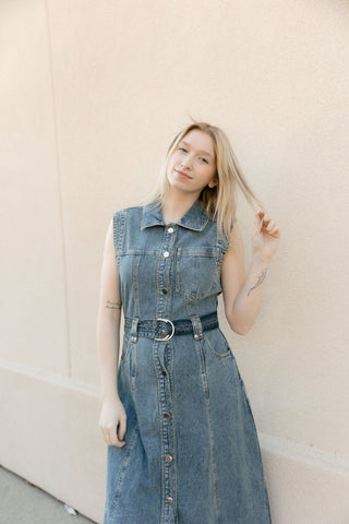 Denim Midi Dress