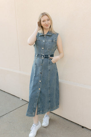 Denim Midi Dress