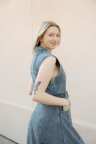 Denim Midi Dress